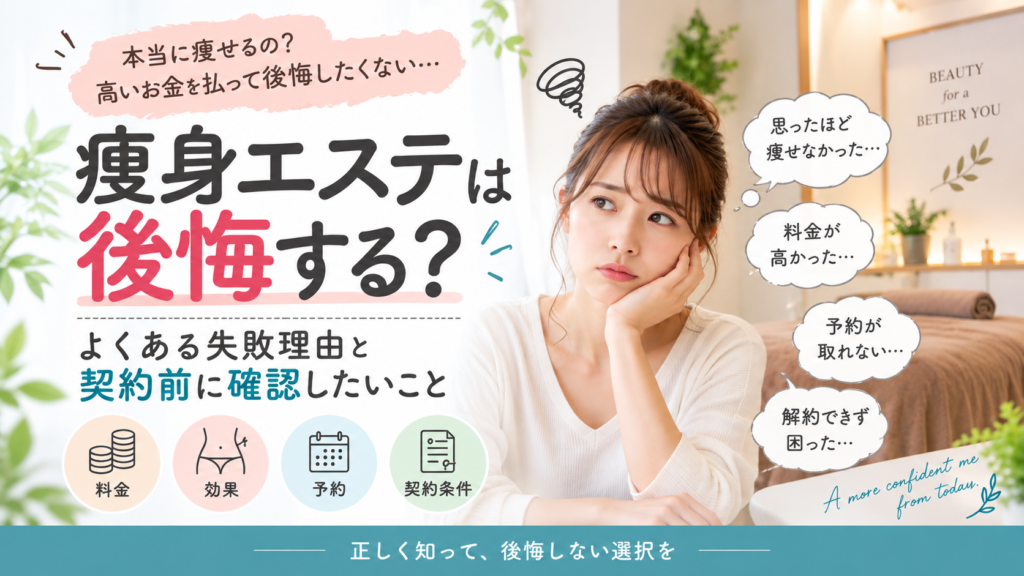 痩身エステ 後悔