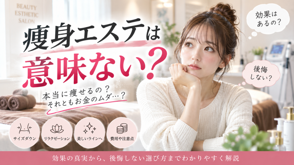 痩身エステ意味ない